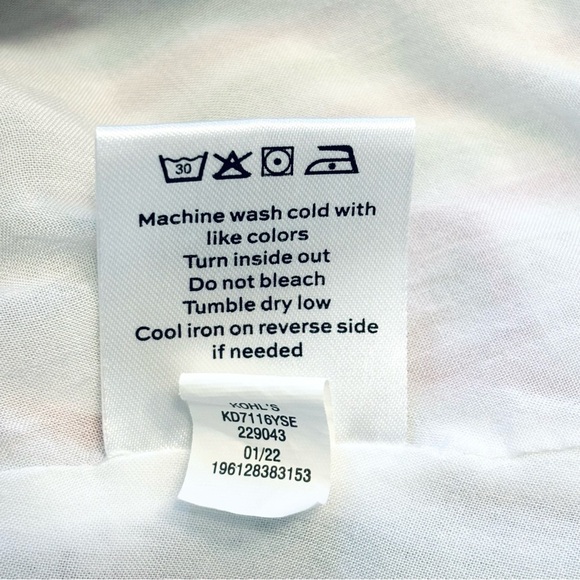 DRAPER JAMES RSVP Puff Sleeve Faux-Wrap Dress Pink and Green Striped XS - Picture 9 of 9